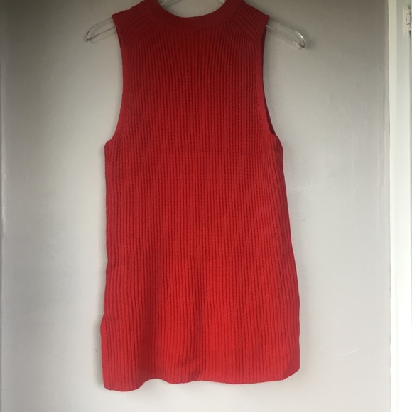 J. CREW Red Sleeveless Sweater Tunic Sz S - Picture 7 of 8